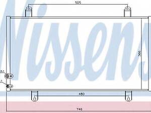 Конденсатор кондиціонера TOYOTA CAMRY (XV5) (11-) (вир-во Nissens) NISSENS 940443 на TOYOTA CAMRY седан (AVV5_, XV5_)