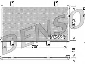 Конденсатор кондицiонера TOYOTALEXUS CamryAvalonVenzaES DENSO DCN51004 на TOYOTA CAMRY седан (MCV3_, ACV3_, _XV3_)