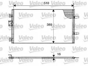 Конденсатор кондиціонера VALEO 817602 на RENAULT CLIO Mk II (BB0/1/2_, CB0/1/2_)