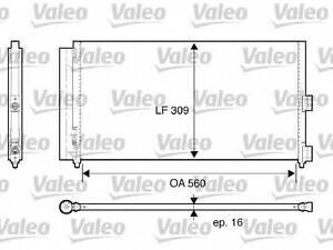 Конденсатор кондиціонера VALEO 818021 на FIAT PUNTO (188)