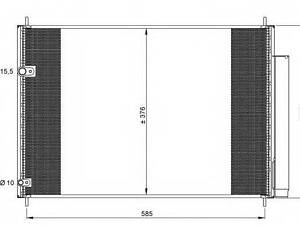 Конденсатор кондиционера TOYOTA Auris 06- (производство NRF) NRF 35839 на TOYOTA ALTIS седан (E15_)