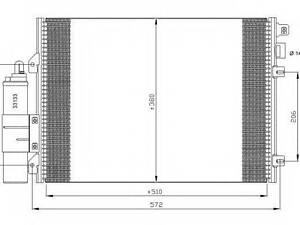 Конденсатор, кондиционер NRF 35771 на DACIA LOGAN (LS_)