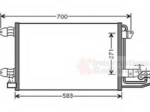 Конденсатор VAN WEZEL 58005209 на SEAT LEON (1P1)