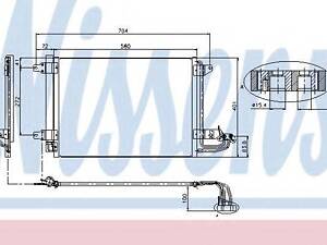 Конденсер AI A 3S 3(03-)1.2 TFSI(+)[OE 1K0.820.411 D] NISSENS 94684 на SEAT LEON (1P1)