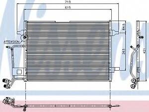 Конденсер AI A 4S 4(94-)1.6 i(+)[OE 8D0.260.401 A] NISSENS 94207 на AUDI A4 седан (8D2, B5)