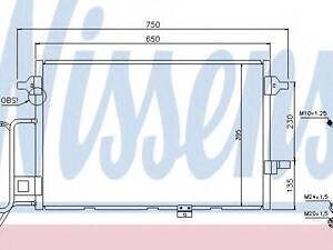 Конденсер AI A 6S 6(97-)2.5 TDi(+)[OE 4B0.260.401 R] NISSENS 94430 на AUDI A6 седан (4B2, C5)