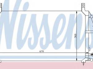 Конденсер CTGMC NEXIA(96-)1.5 i(+)[OE 96164823] NISSENS 94424 на DAEWOO ESPERO седан (KLEJ)