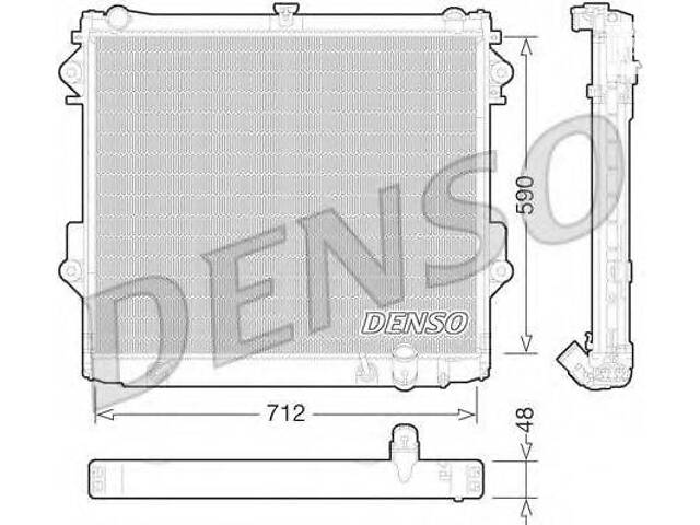 Конденсер DENSO DRM50074 на TOYOTA LAND CRUISER (VDJ20_, UZJ20_)