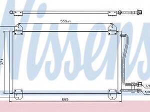 Конденсер DODGE SPRINTER(03-)2500(+)[OE 5104114AA] NISSENS 94225 на MERCEDES-BENZ SPRINTER 2-t автобус (901, 902)