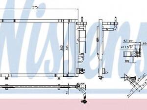 Конденсер FD FIESTA VI(08-)1.25 EFi(+)[OE 1756718] NISSENS 940277 на FORD FIESTA VI