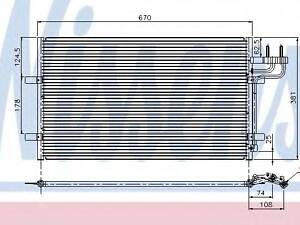 Конденсер FD FOCUS C-MAX(03-)1.6 и 16V(+)[OE 3M5H 19710 AB] NISSENS 94663 на FORD C-MAX (DM2)