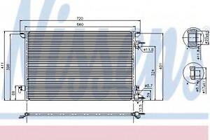 Конденсер FT CROMA(05-)1.9 JTD(+)[OE 24418363] NISSENS 94598 на FIAT CROMA (194)