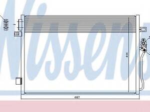 Конденсер FT FREEMONT(11-)2.0 JTD(+)[OE 68038244AA] NISSENS 940379 на DODGE JC