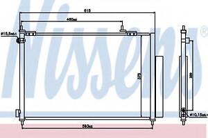 Конденсер HD CR-V(02-)2.2 CTDi[OE 80110-SKN-G01] NISSENS 940062 на HONDA CR-V Mk II (RD_)