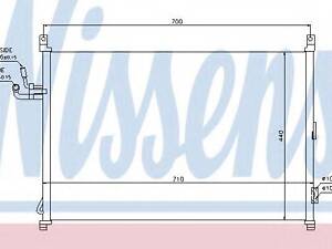 Конденсер INFIN M 35(+)[OE 92100-EG000] NISSENS 940014 на INFINITI M35