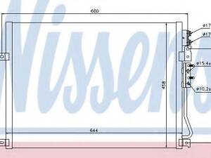 Конденсер JP COMMANDER(05-)3.0 CRD(+)[OE 55116928AA] NISSENS 94931 на JEEP GRAND CHEROKEE III (WH, WK)