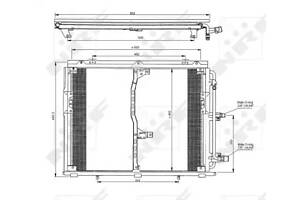 Конденсер кондіционера , MERCEDES 280 (W140) 92-