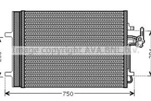 Конденсер кондіционера (вир-во AVA)