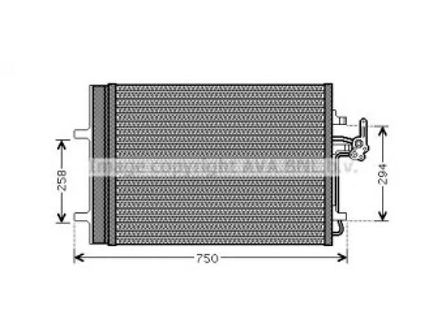 Конденсер кондіционера (вир-во AVA)