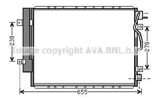 Конденсер кондіционера (вир-во AVA)