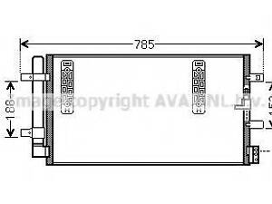 Конденсер кондіционера (вир-во AVA) AVA QUALITY COOLING AiA5297D на AUDI Q5 (8R)