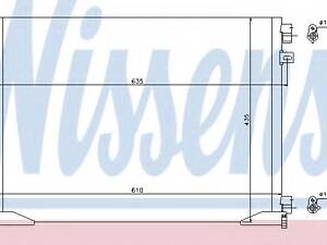 Конденсер кондиціонера NISSENS 940109 на RENAULT TRAFIC II автобус (JL)