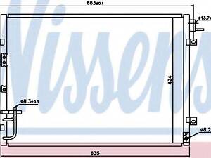 Конденсер кондиционера NISSENS 94636 на KIA SORENTO I (JC)