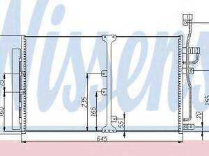 Конденсер кондиционера NISSENS 94977 на OPEL ANTARA