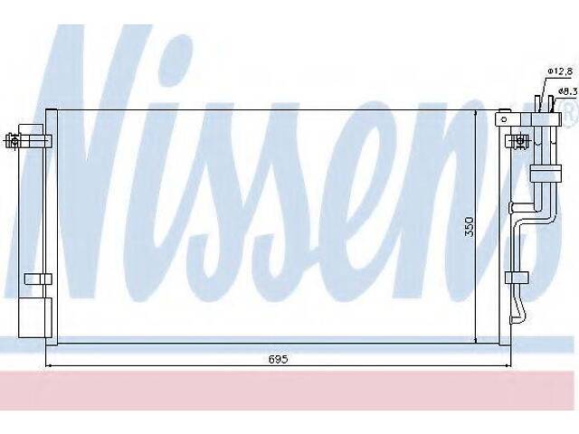 Конденсер кондиціонера NISSENS 94993 на KIA RONDO III (UN)