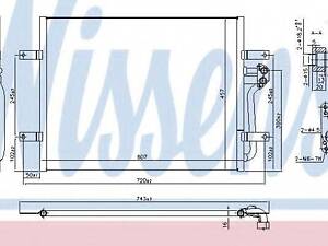 Конденсер кондиционера NISSENS 940585 на VW GOLF VII (5G1, BE1)