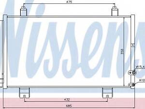 Конденсер LS GS 300(+)[OE 88460-30871] NISSENS 940261 на LEXUS GS седан (GRS19_, UZS19_, GWS19_)