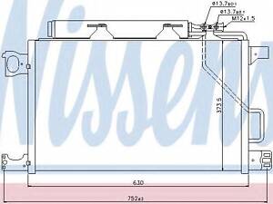 Конденсер MB C W 203(00-)C 160(+)[OE 203 500 08 54] NISSENS 94794 на MERCEDES-BENZ C-CLASS седан (W203)