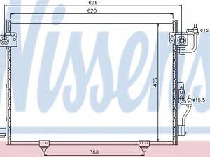 Конденсер MT MONTERO(00-)2.5 TD(+)[OE MN123332] NISSENS 94864 на MITSUBISHI SHOGUN III Всюдихід відкритий (V6_W, V7_W)