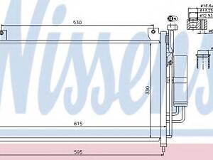 Конденсер MZ 2(07-)1.3 i 16V(+)[OE DFY1-61-48Z] NISSENS 940033 на MAZDA DEMIO (DE)
