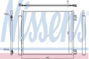 Конденсер NISSAN QASHQAI (J11) (13-) 1.6 dCi NISSENS 940546 на NISSAN QASHQAI (J11, J11_)