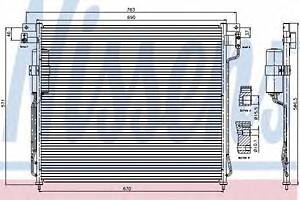 Конденсер NS NAVARA(05-)2.5 dCi(+)[OE 92100-EB00A] NISSENS 94879 на NISSAN ARMADA (R51)