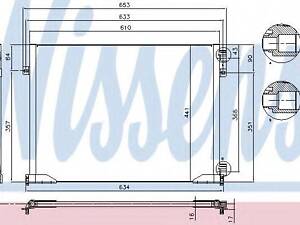 Конденсер NS PRIMASTAR(02-)1.9 dCi(+)[OE 77 00 312 901] NISSENS 94671 на OPEL VIVARO c бортовой платформой/ходовая часть