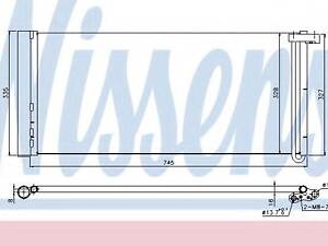 Конденсер PANAMERA(09-)3.0 HYBRID(+)[OE 970.573.111.00] NISSENS 940358 на PORSCHE PANAMERA