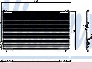 Конденсер PT 406(95-)1.6 i(+)[OE 6453.JA] NISSENS 94224 на PEUGEOT 406 седан (8B)