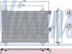 Конденсер PT PARTNER(02-)1.6 HDI(+)[OE 6455.CN] NISSENS 94870 на CITROËN XSARA PICASSO (N68)