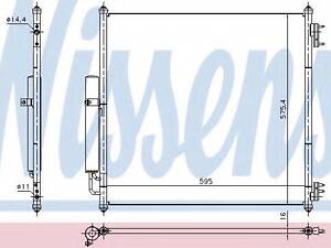 Конденсер RANGE ROVER IV (LG) (12-) 4.4 TD NISSENS 940408 на LAND ROVER RANGE ROVER IV (LG)