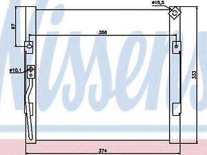 Конденсер ROVER 200(89-)1.4 i(+)[OE 80110-SR1-A13] NISSENS 94289 HONDA CRX Mk III (EH, EG)