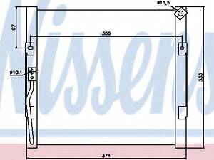 Конденсер ROVER 200(89-)1.4 i(+)[OE 80110-SR1-A13] NISSENS 94289 на HONDA CRX Mk III (EH, EG)