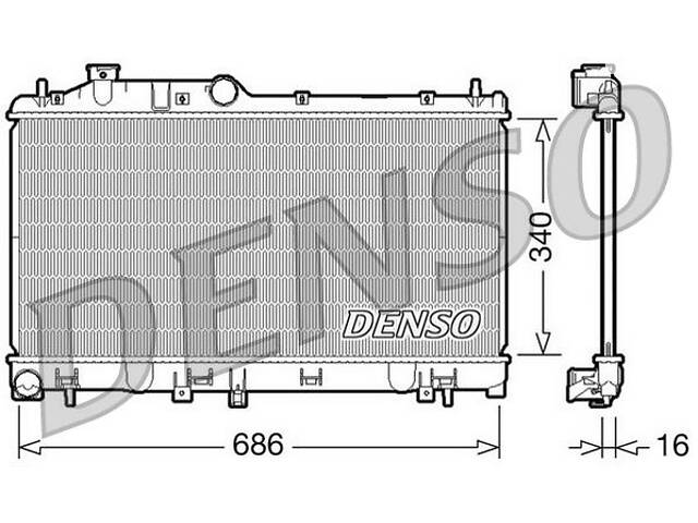 Конденсер SUBARU XV (_GP_) / SUBARU LEGACY (BP) / SUBARU FORESTER (SH_) 2003-2015 г.