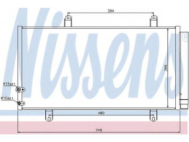 Конденсер TY TY VEHICLE US CAMRY 2.4L(+)[OE 8846006210] NISSENS 940194 на LEXUS ES (GSV4_, ACV4_)