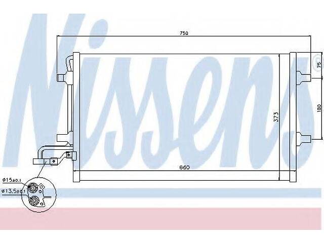 Конденсер VOLVO C 30(06-)1.6 D(+)[OE 31292022] NISSENS 940154 на VOLVO C30