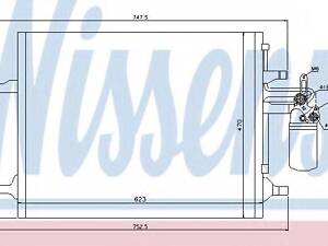 Конденсер VOLVO S60V60(10-)2.0 T(+)[OE 31305212] NISSENS 940159 на VOLVO V60