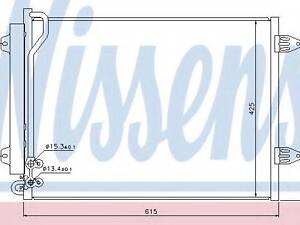 Конденсер VW CC(11-)2.0 TDI(+)[OE 3C0.820.411 C] NISSENS 94831 на VW PASSAT (362)