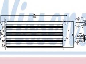 Конденсер VW TRANSPORTER T4(90-)2.0 i(+)[OE 7D0.820.413 A] NISSENS 94307 на VW TRANSPORTER/CARAVELLE Mk IV автобус (70