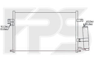 Конденсор кондиционера Chevrolet Lacetti (03-)